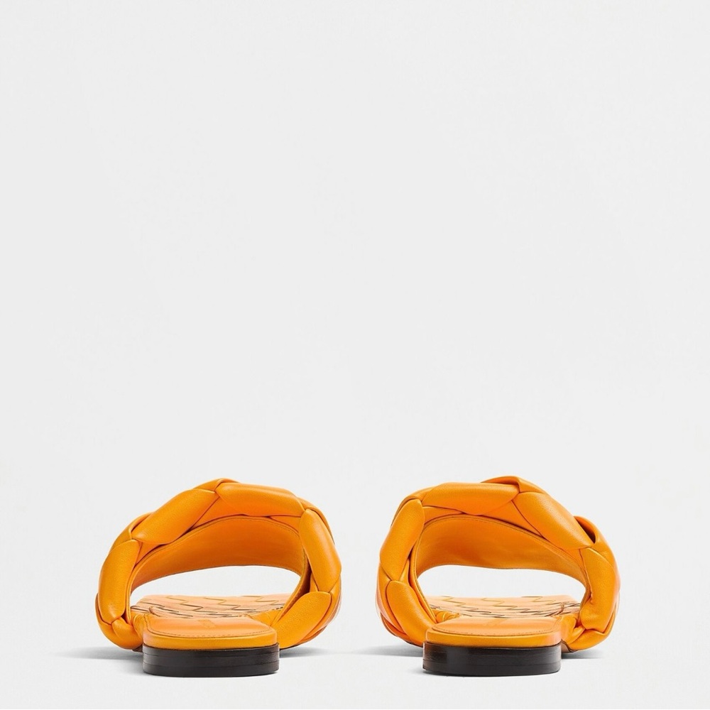 Bottega Veneta Tangerine Lido Sandals 39 - Picture 11 of 12